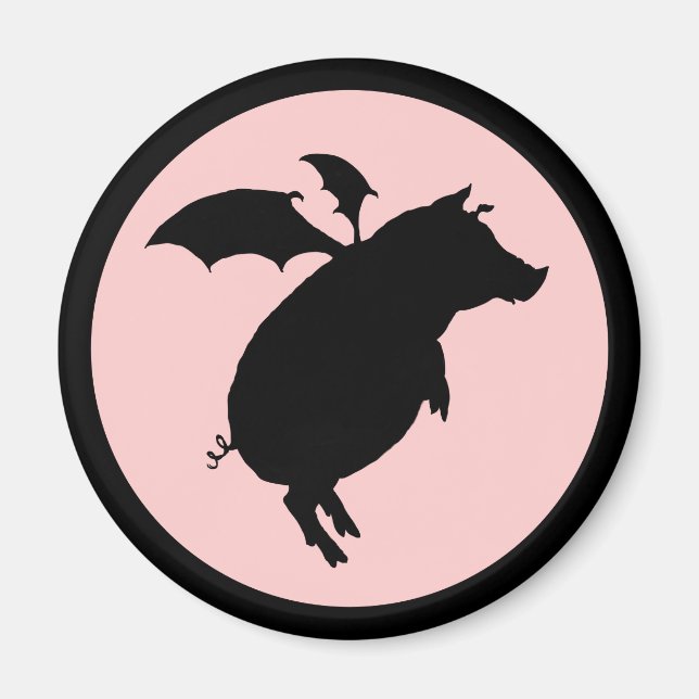 Flying piggy magnet (Front)