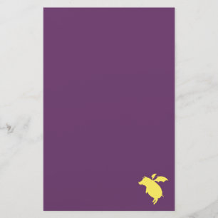 Flying piggy stationery