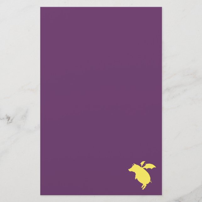 Flying piggy stationery (Front)