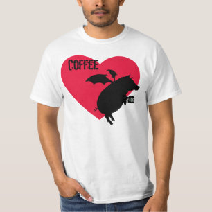 Flying piggy with coffee T-Shirt