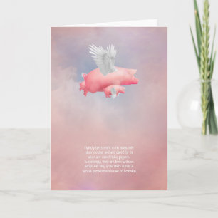 Flying Piglets Card