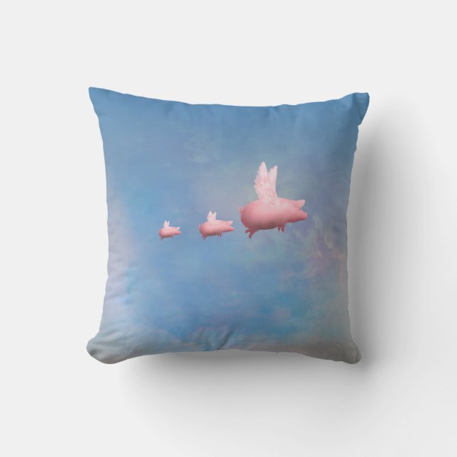 Flying Piglets Cushion (Front)