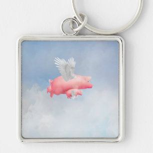 Flying Piglets Key Ring