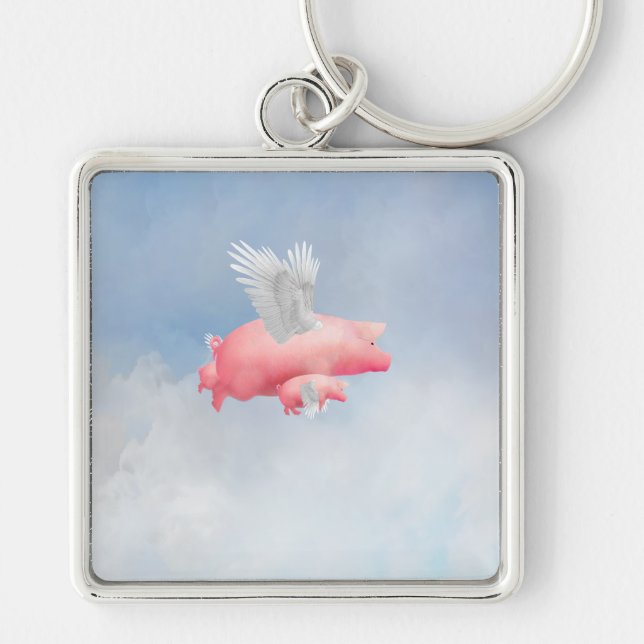 Flying Piglets Key Ring (Front)