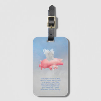 Flying Piglets Luggage Tag