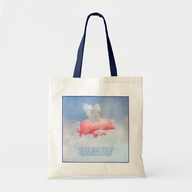 Flying Piglets Tote Bag (Front)