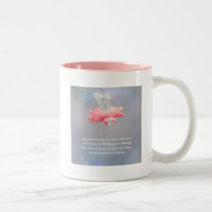 Flying Piglets Two-Tone Coffee Mug