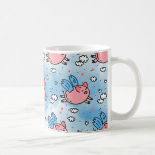 flying pigs coffee mug