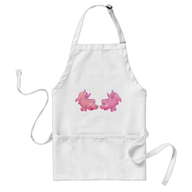 Flying pigs in love! standard apron (Front)