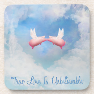 Flying Pigs Kissing-True Love Is Unbelievable Coaster