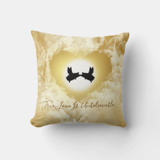 Flying Pigs Kissing-True Love Is Unbelievable Cushion