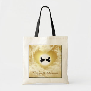 Flying Pigs Kissing-True Love Is Unbelievable Tote Bag