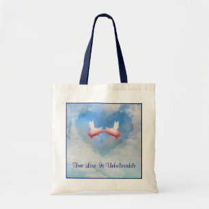 Flying Pigs Kissing-Unbelieveable Love Tote Bag