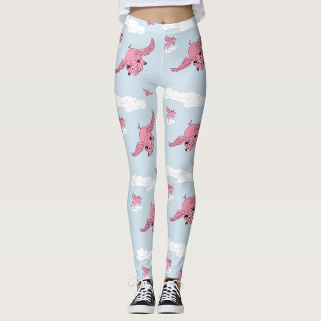 Flying Pigs Leggings (Front)