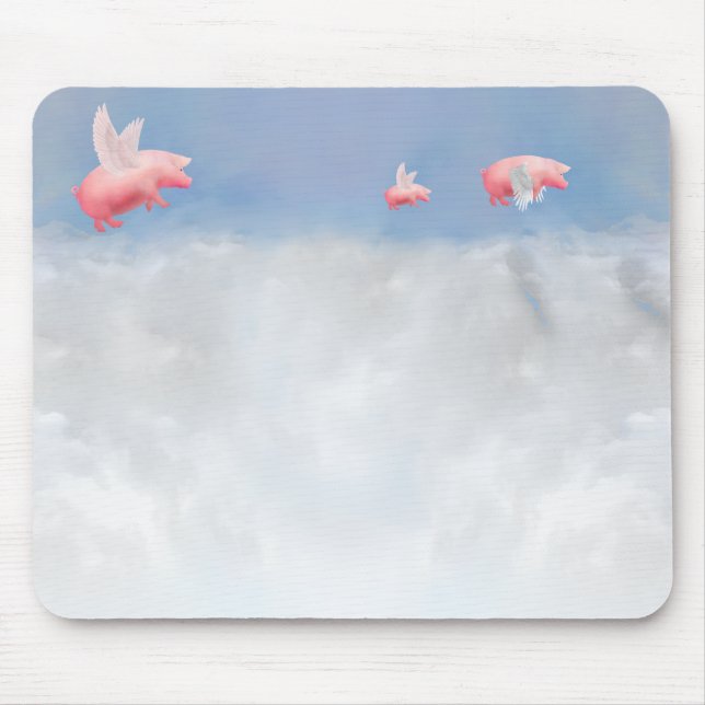 Flying Pigs Mouse Pad (Front)