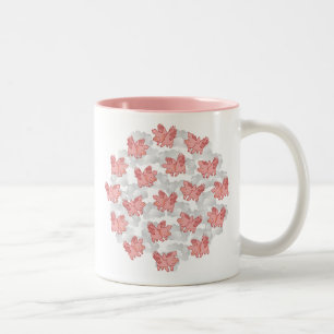 Flying Pigs mug, choose style / colour & customise Two-Tone Coffee Mug