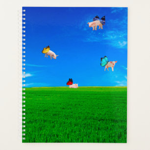 Flying Pigs Spiral Notebook Planner