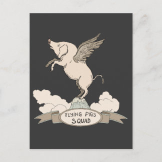 Flying Pigs Squad Postcard