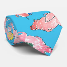 Flying Pigs Tie
