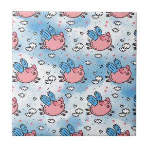 flying pigs tile