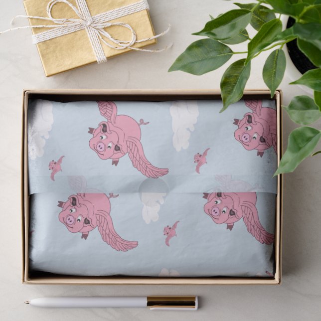 Flying Pigs Tissue Paper (Gift)