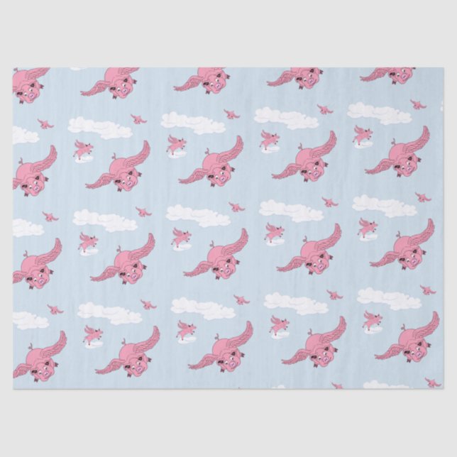 Flying Pigs Tissue Paper (Front)