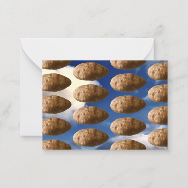 Flying Potatoes Space Potato Card (Front)