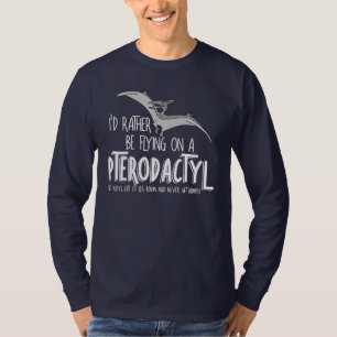 Flying Pterodactyl Dinosaur Airline T-Shirt