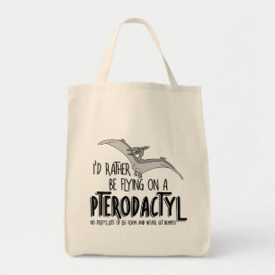 Flying Pterodactyl Dinosaur Airline  Tote Bag