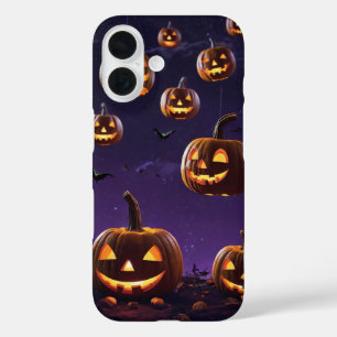 Flying Pumpkins iPhone 16 Case