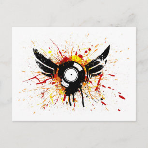 Flying Record Postcard