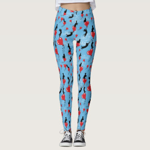 Flying red balloons leggings