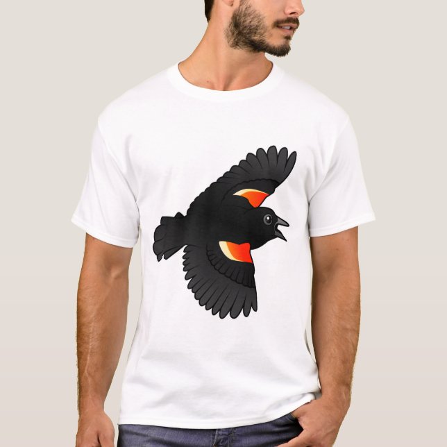 Flying Red-winged Blackbird T-Shirt (Front)