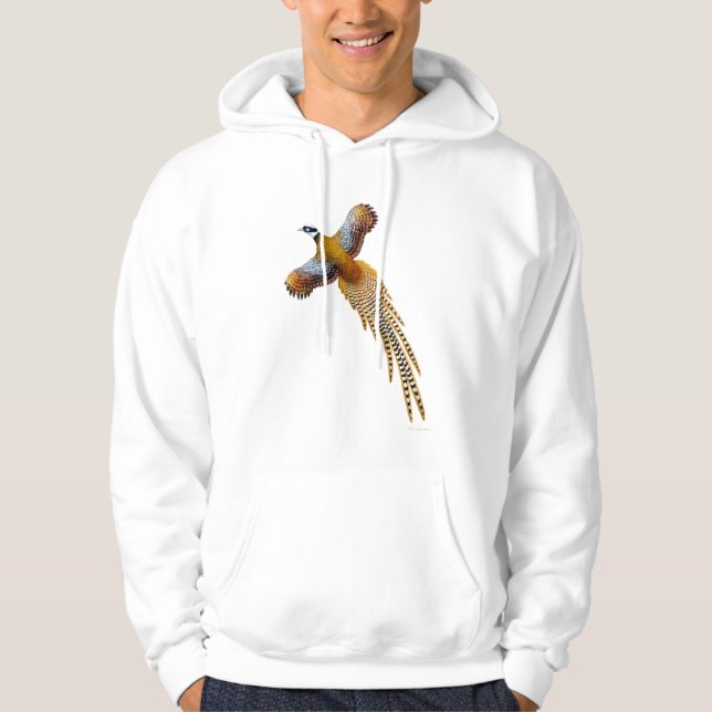 Flying Reeves Pheasant Hoodie (Front)