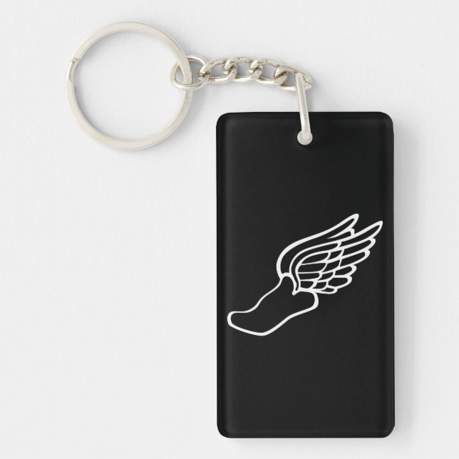 Flying Running Shoe Key Ring (Front)