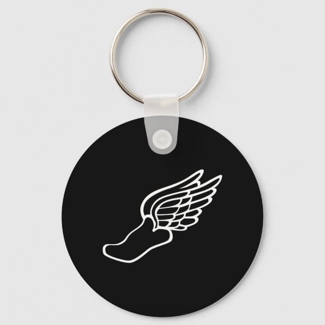 Flying Running Shoe Key Ring (Front)