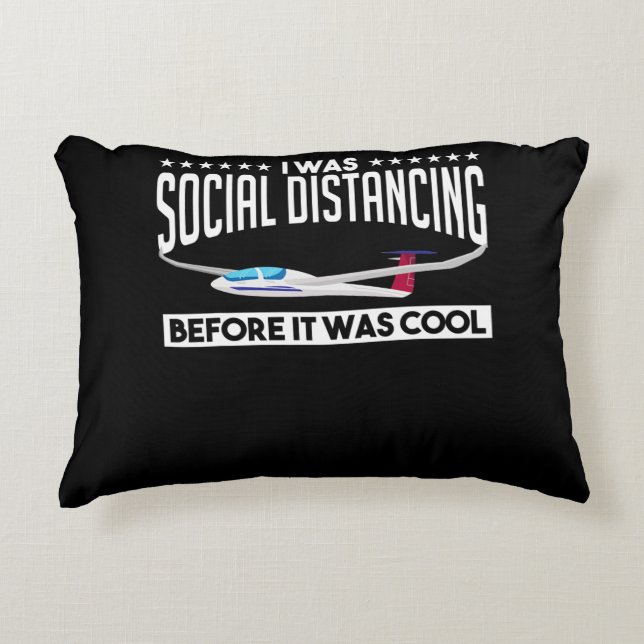 Flying Sailplane Pilot Glider Pilot Lovers Gift Decorative Cushion (Front)