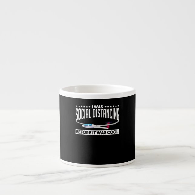 Flying Sailplane Pilot Glider Pilot Lovers Gift Espresso Cup (Front)