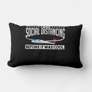 Flying Sailplane Pilot Glider Pilot Lovers Gift Lumbar Cushion