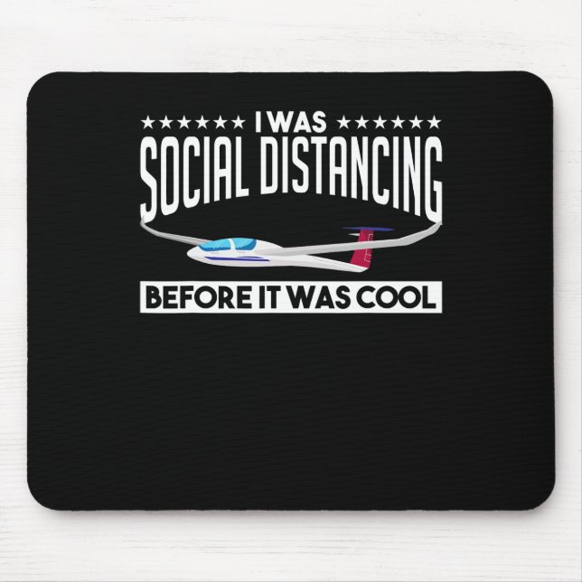 Flying Sailplane Pilot Glider Pilot Lovers Gift Mouse Pad (Front)