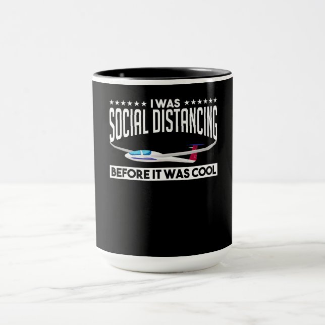 Flying Sailplane Pilot Glider Pilot Lovers Gift Mug (Center)