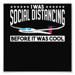 Flying Sailplane Pilot Glider Pilot Lovers Gift Photo Print