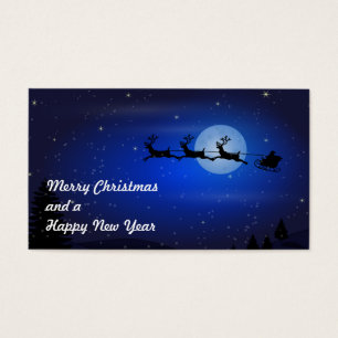 Flying Santa and His Reindeer