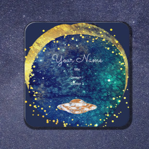 Flying   saucer   artistic galaxy   square business card