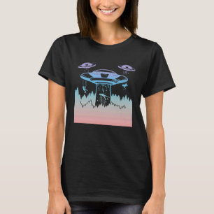 Flying Saucer UFO Astronauts are Aliens 3 T-Shirt