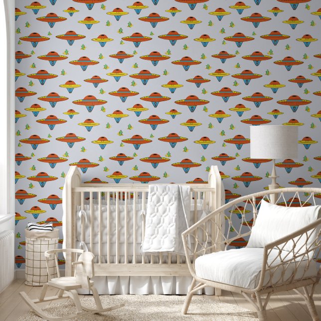 Flying Saucer Wallpaper (Kids)