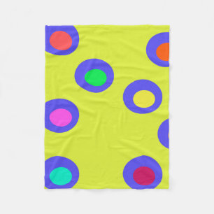 Flying saucers fleece blanket