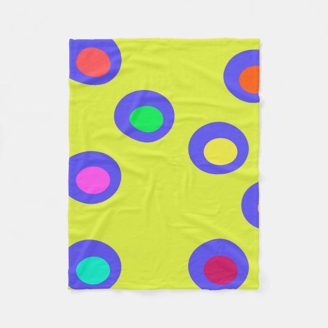 Flying saucers fleece blanket (Front)