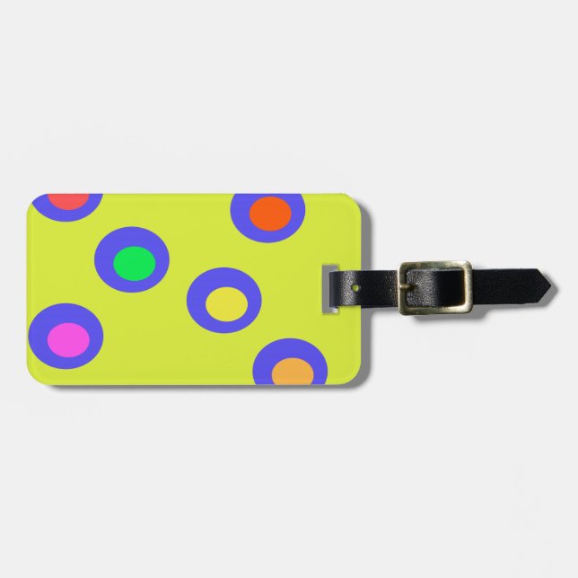 Flying saucers luggage tag (Front Horizontal)