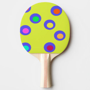 Flying saucers ping pong paddle